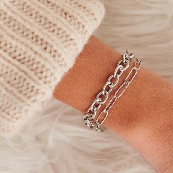 The House Of Gentry Jewelry - Silver Chain Bracelet
